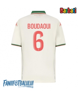 OGC Nice Hicham Boudaoui #6 Tricou Fotbal Replică 2025-26 Barbati Deplasare